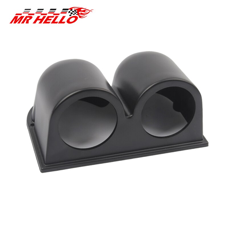 Black 2" 52mm Car Motor Dual Hole Dash Gauge Pod Mount Holder
