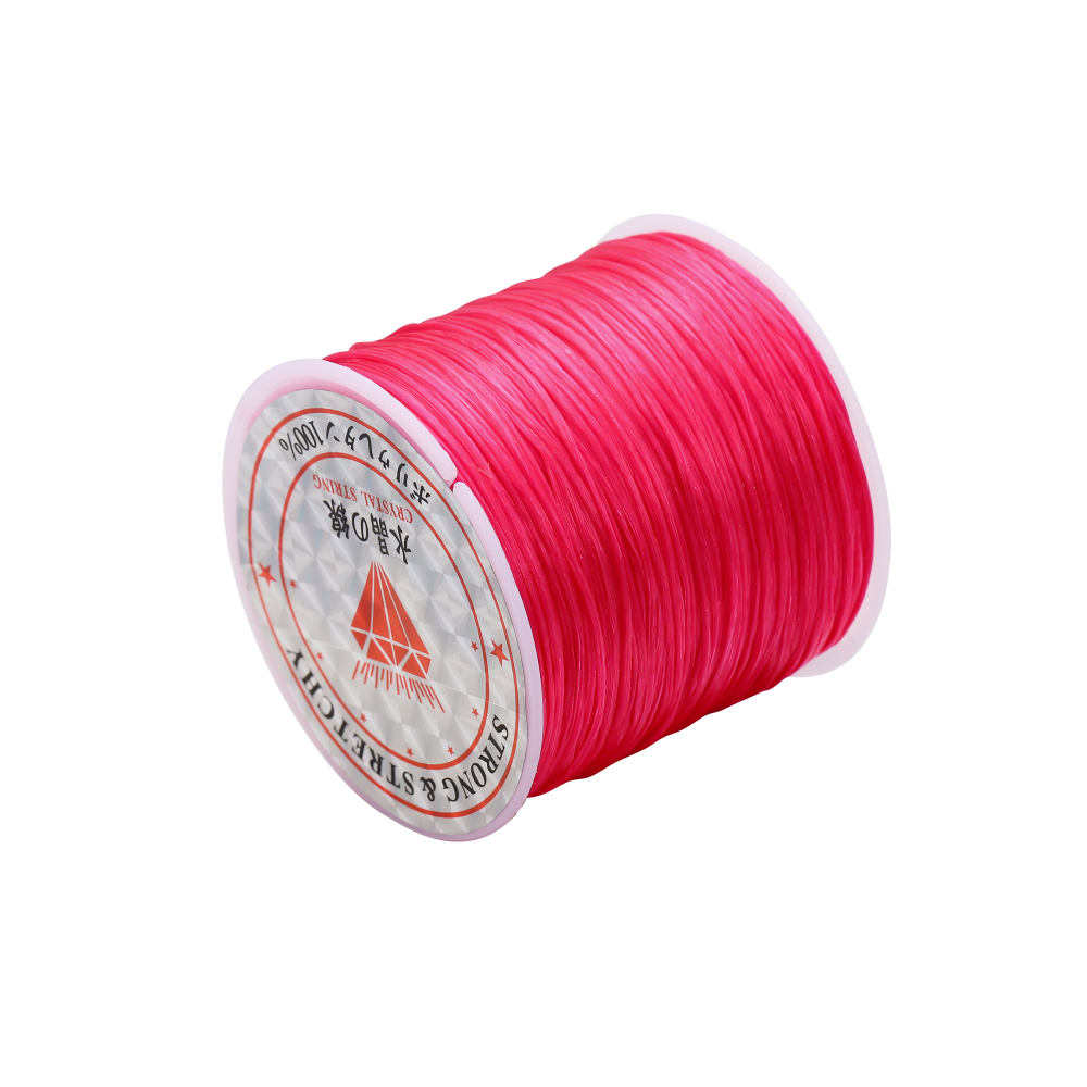 40Meters/roll Black White Stretch Elastic Cord For Bracelet Necklace Nylon Beading Cord String Thread Diy Jewelry Making Supplie: Light Pink