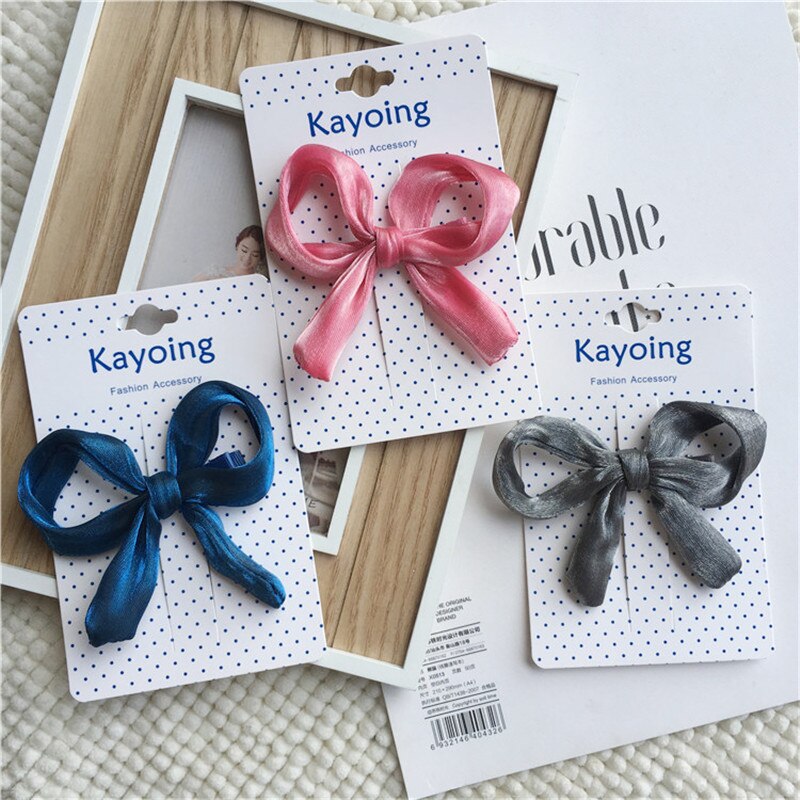 EnkeliBB de 10*7cm pasadores de pelo para bebés y niñas de con moño Clips para el pelo para niñas de estilo dulce para niños todos los accesorios