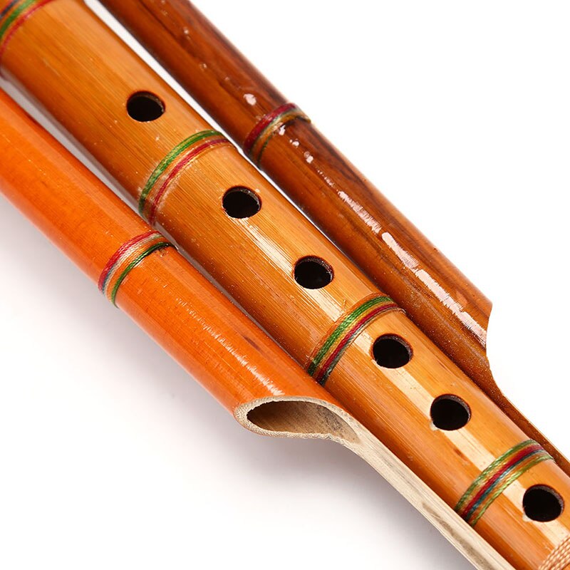 Kinesisk håndlavet bambus hulusi kalebas cucurbit fløjte etnisk musikinstrument nøgle med etui til begyndere musikelskere