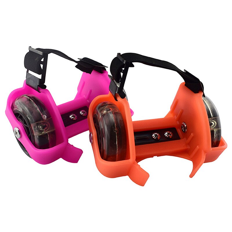 Tweewielige Hak Wielen Verstelbare Rolschaatsen Pvc Tricolor Lichtgevende Wiel Schoenen Voor Kinderen B2Cshop