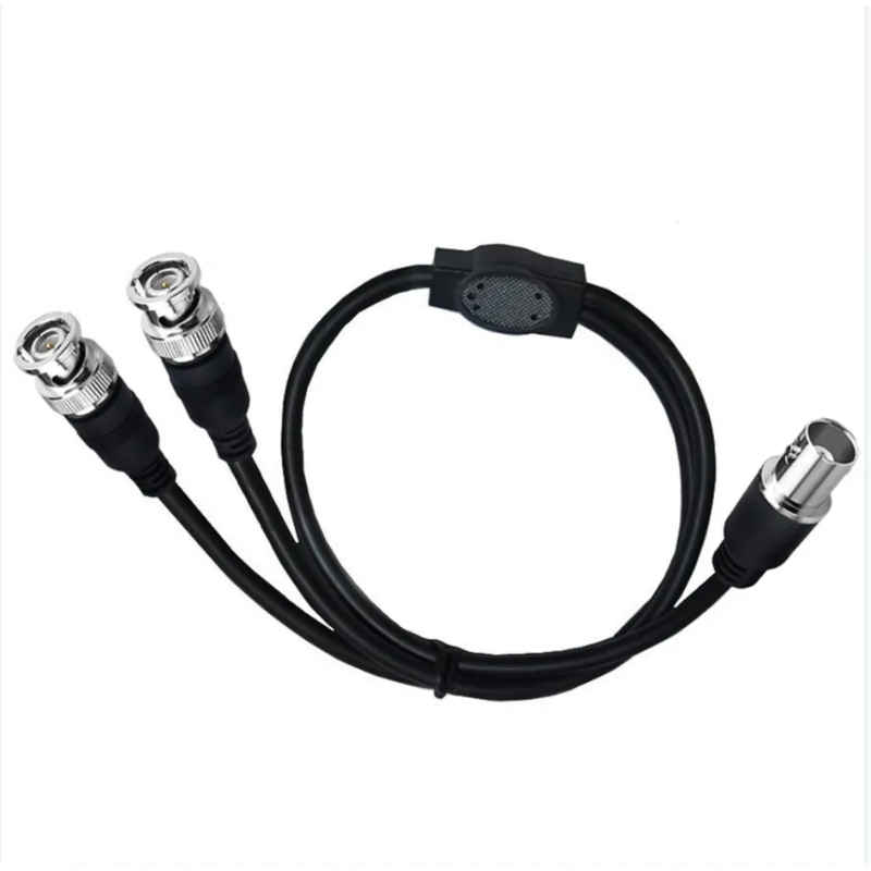 BNC Splitter Cable BNC to Dual BNC Connector Adapter Cable for Cameras and Video Equipment 0.5m
