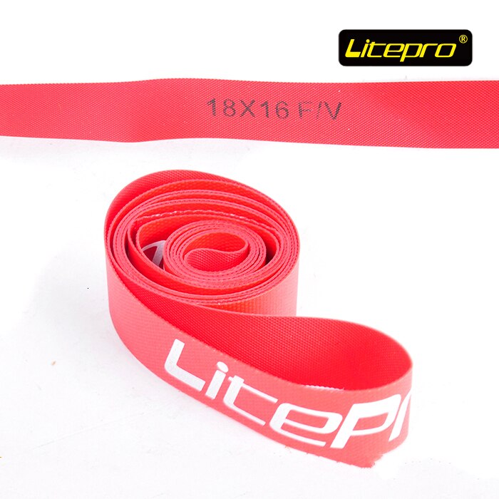 Litepro Birdy Folding Bike Red Nylon High Pressure Tire Pad Fit 18 Inch 355 Rim Bicycle Parts