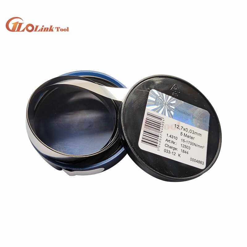 0,01 zu 0,6mm Dicke Edelstahl Blatt Lücke Dichtung Shim Platte Folie Streifen Hohe Präzision 12,7mm Breite 5000mm Fühler Lehren