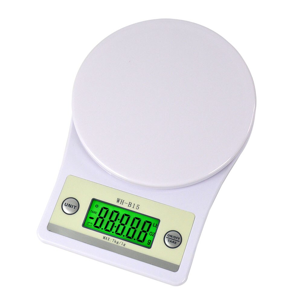 Keukenweegschaal Hoge Precisie Digitale Voedsel Schalen Met Lcd Backlit Tarra Functie Draagbare Elektronische Weegschalen 7Kg/1G: Default Title