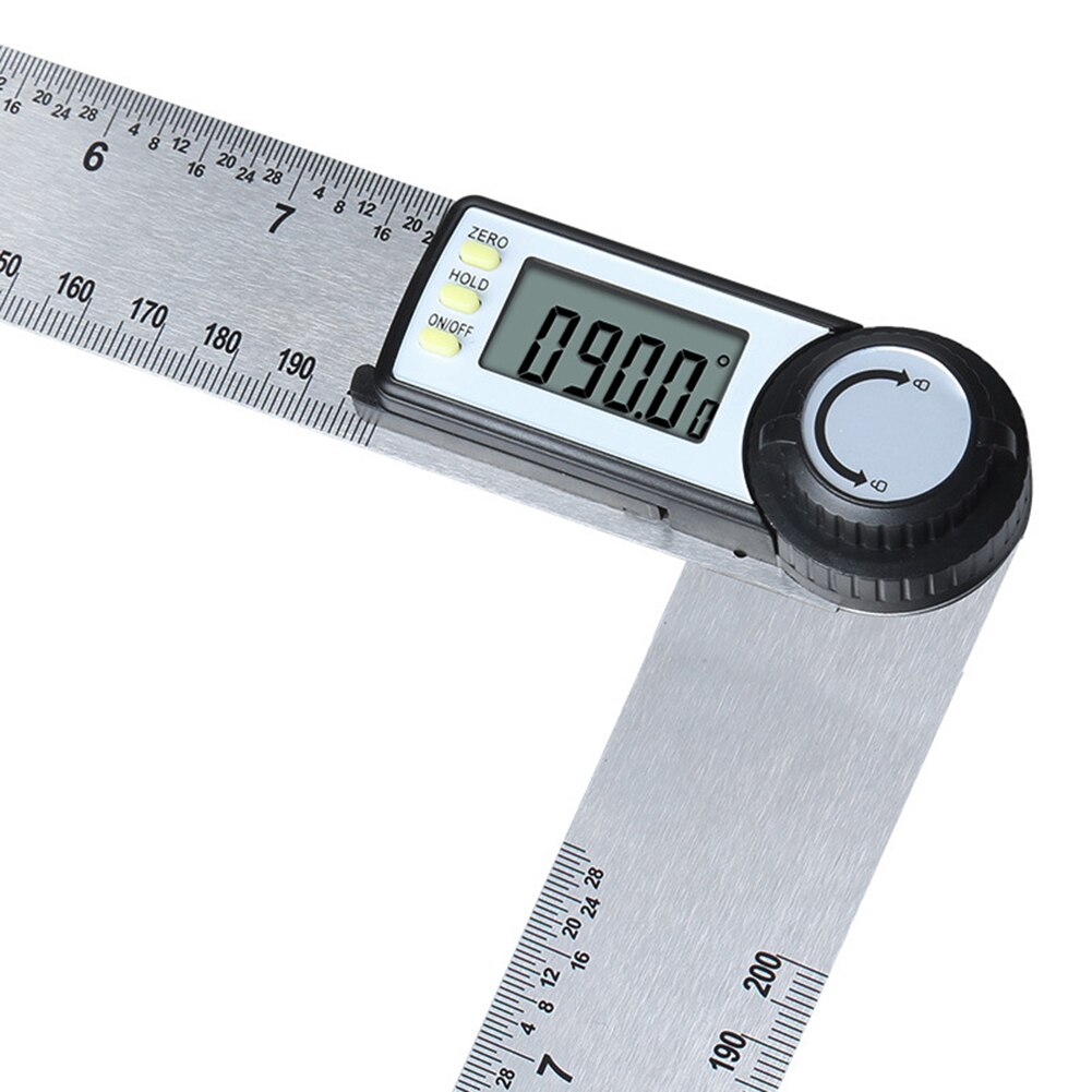 High-precision Protractor Finder Meter Stainless Steel LCD Digital Angle Ruler Multifunction Goniometer Carpentry Measuring Tool