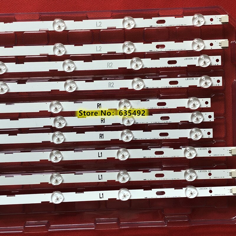 839mm LED Backlight strip 10leds For LG 42 inch LCD TV 42LN5200 6916L-1402A 6916L-1403A 6916L-1404A 6916L-1405A 42 V13 cDMS