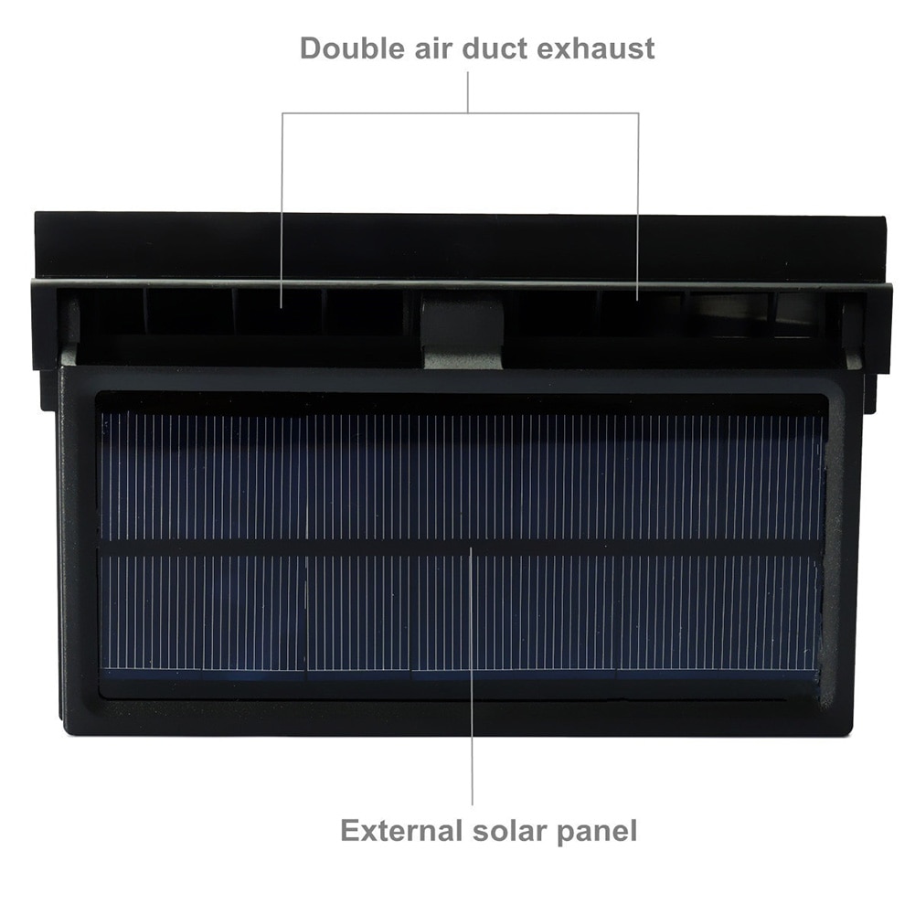 新加入車の自動車ソーラーファン窓冷却空気ベント車両換気システムラジエーター温度表示車のアクセサリー