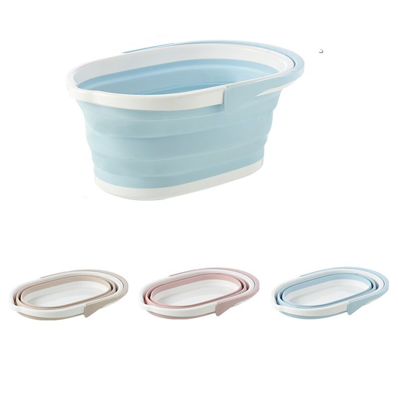 Cubos para fregona plegables, lavaplatos de lavado portátil con mango para herramientas y accesorios de limpieza del hogar