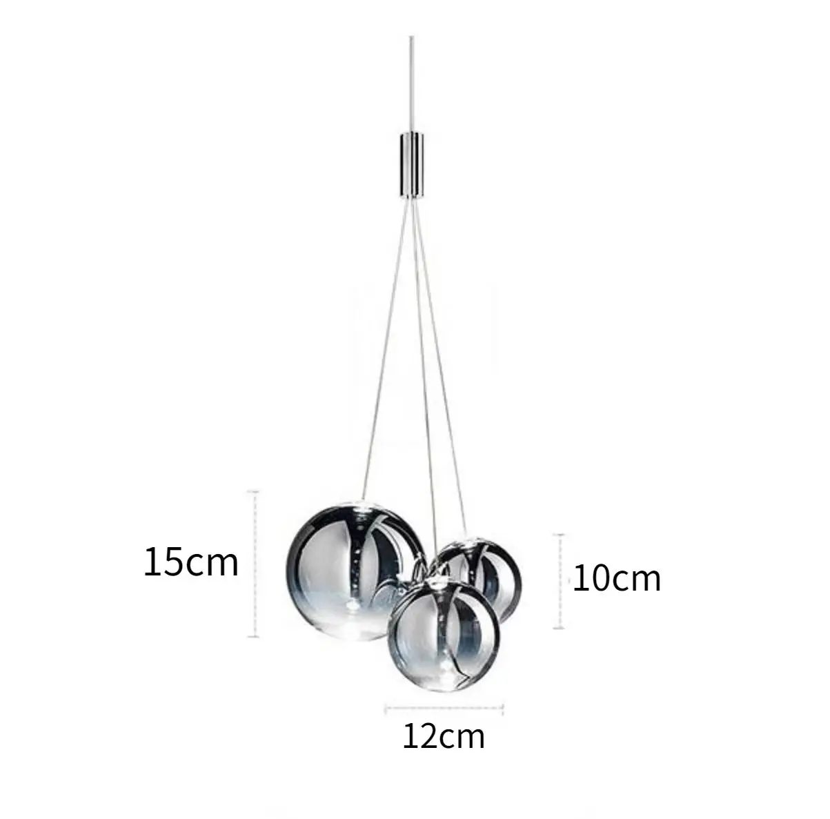 Moderne Minimalistische Slaapkamer Restaurant Hanglamp Trap Bubble Ball Hotel Lobby Teller Decoratieve Glazen Verlichting: Bruin