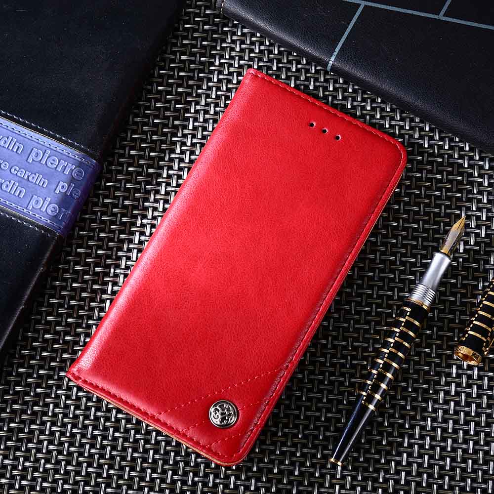 Retro Abdeckung Flip Fall Für ZTE Nubia Klinge V9 Nubia M2 lite Fall Brieftasche Leder Klassische Abdeckung Telefon fall: Nubia M2 lite / Red