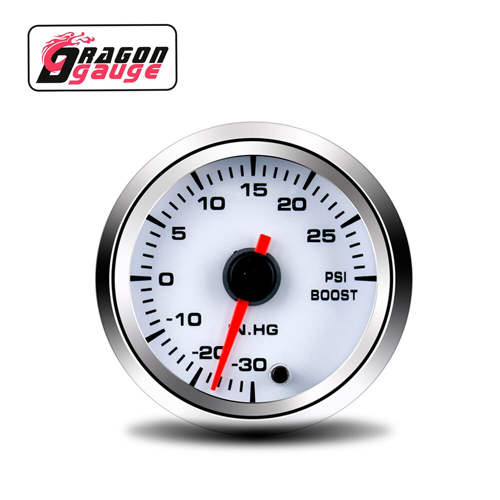 「drake」 52mm turbo gauge booster meter turbin meter fabriksförsäljning 7 färger ljuskonvertering  -30 ~ 30 psi pildisplay för 12v bilar