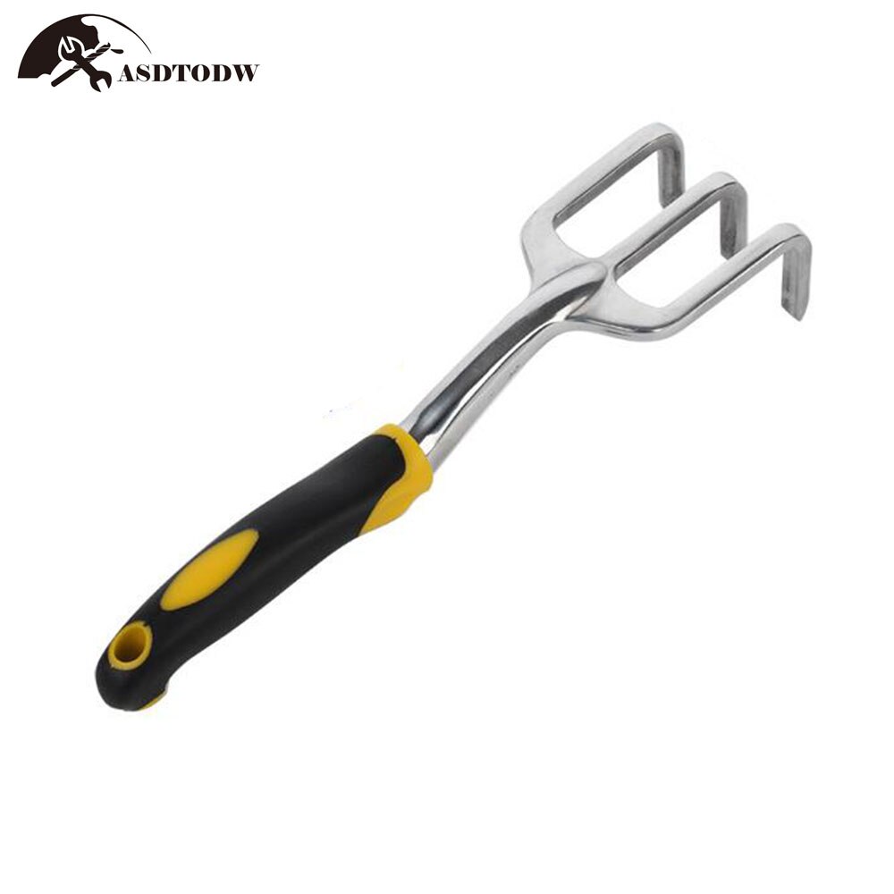 6pcs Aluminum Manual Garden Tools Set Soft Rubber Non-slip Handle Pruning Shears Trowels Transplant Cultivator Garden Hand Tools: hand rake