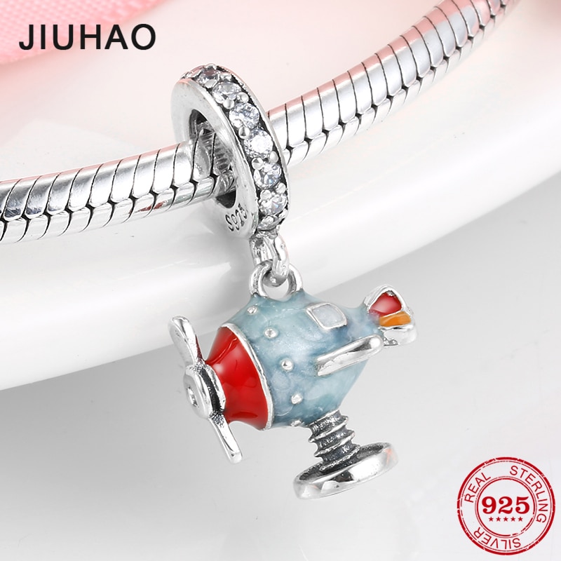 2019 novo 925 prata esterlina colorido infinito diversão helicóptero charme grânulos caber encantos originais designer pulseiras jóias fazendo
