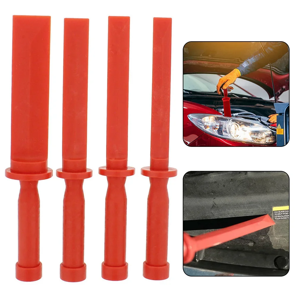 Juego de raspador de cincel de plástico para coche, removedor de adhesivo manual, herramientas de reparación de cuchillas de vidrio para carrocería, palanca ABS, 4 Uds.