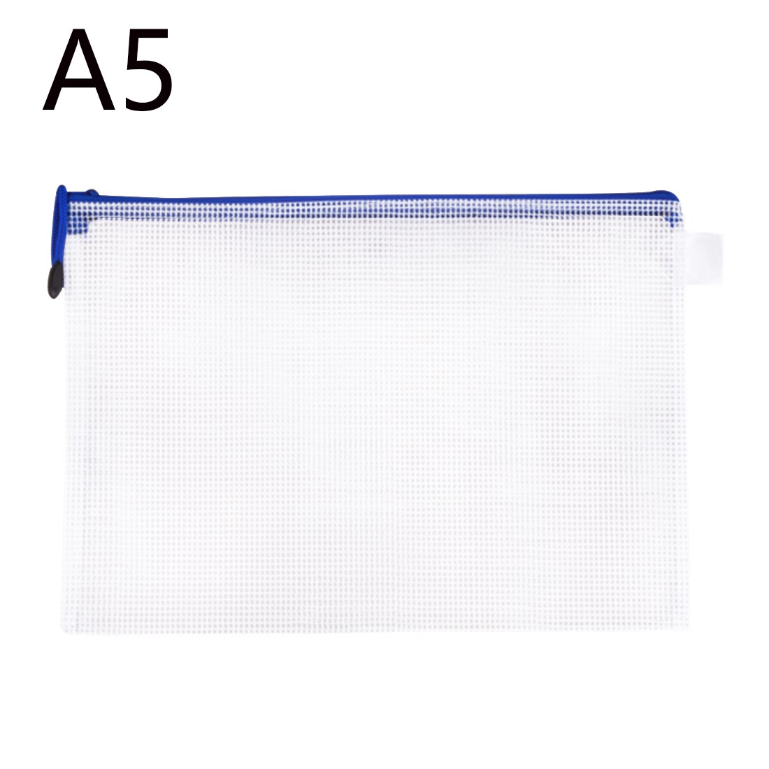 Waterproof Plastic Zipper Paper File Folder Book Pencil Pen Case Bag File document bag A4 Size for office student supplies: 6