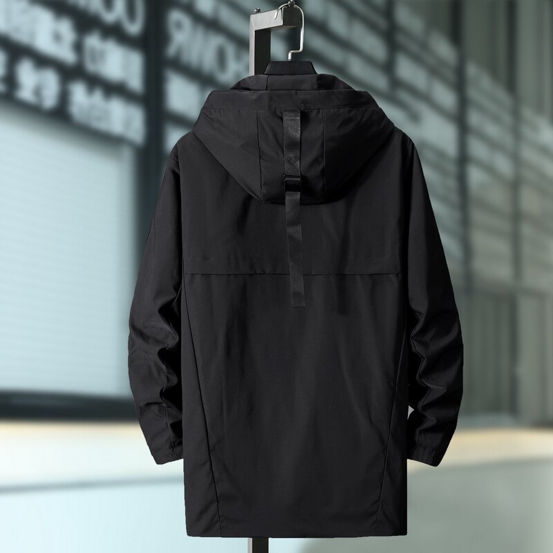 grande taille 10XL 9XL 8XL 7XL printemps automne pardessus long à capuche coupe-vent hommes veste hommes outillage veste en vrac 300 kg haut