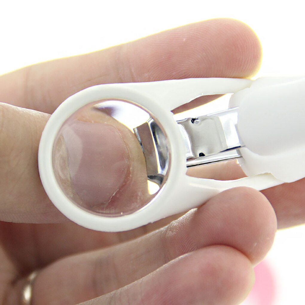 Loupe acier inoxydable coupe-ongles loupe attachée bébé enfants adultes outil de manucure