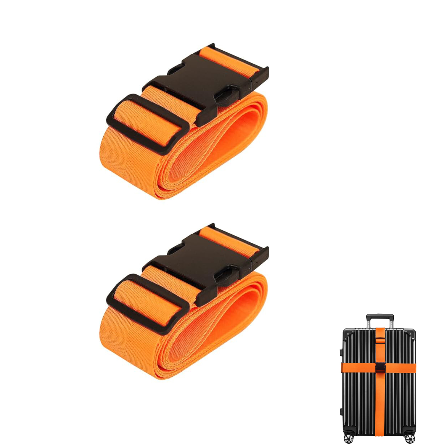Cinghia per bagagli regolabile da 1 pezzo per valigie Cintura da imballaggio per valigie Cinture da viaggio facilmente identificate Accessori per borse