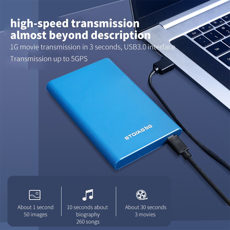 Computerfestplatte 2t 1t externe usb-hochgeschwindigkeits-festplatte