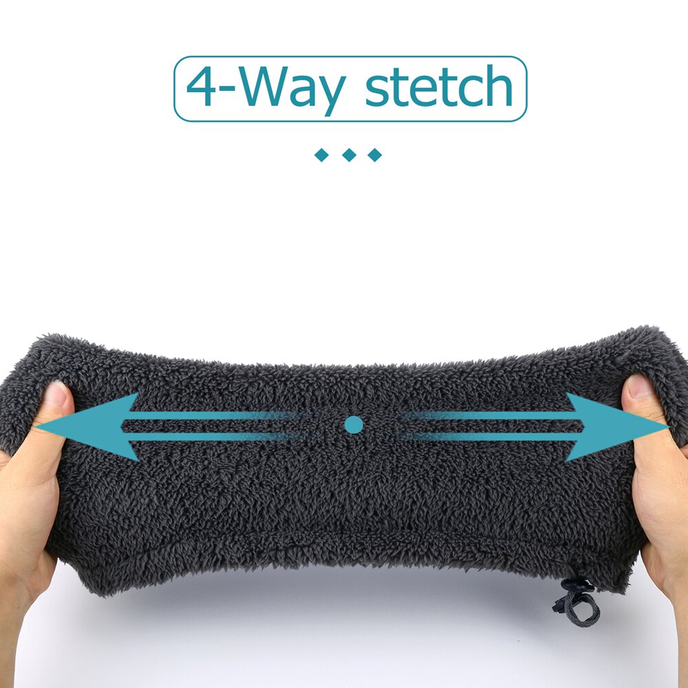 Winter Thermal Fleece Face Mask Skiing Balaclava Hiking Windproof Adjustable Cover Motorbike Motocross Skating Head Protector