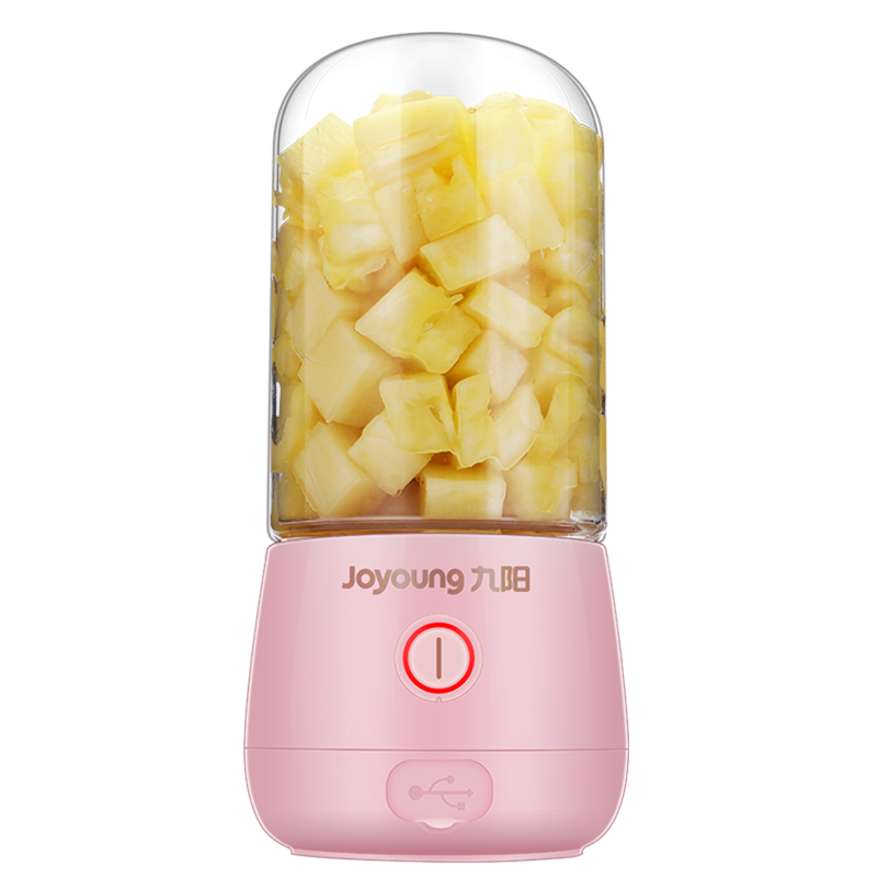 Joyoung Portable Juicer Blender Household Fruit Mini Juice Maker Juice Cup milkshake smoothie machine: Pink