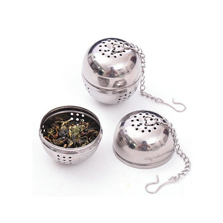 1pc rustfritt stål kule låsynge krydder te ball sil mesh infuser te sil filter mesh urte ball matlaging verktøy