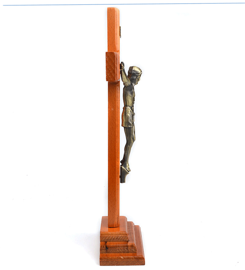 Jesus Cross Hout Christian Decoratie Beeldjes Jezus Decor Katholieke Cross Hand Kerk Religieuze