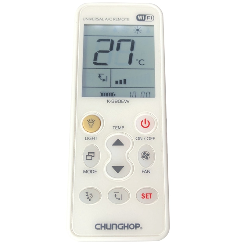 Chunghop K-390Ew Wifi Smart Universal Lcd Air Conditioner A/C Remote Control Controller Eu Plug