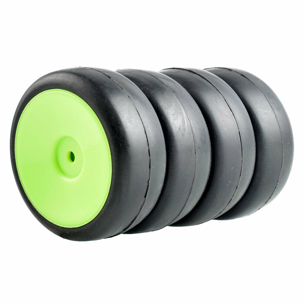 RC 9071-6018 neumáticos de carreras y juegos de ruedas para HSP HPI 1/10 1/10 para turismo: Green Wheel