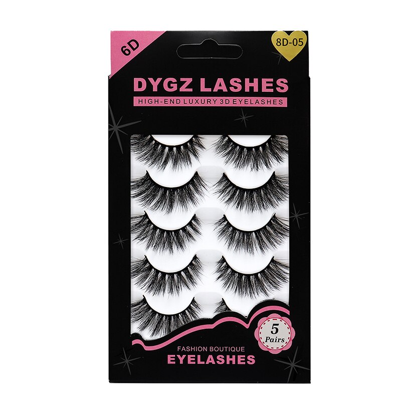 5 par 3d ögonfransar mink lösögonfransar handgjorda fluffiga fluffiga naturliga långa fransar dramatisk makeup ögonfransar cilios mink verktyg: 5