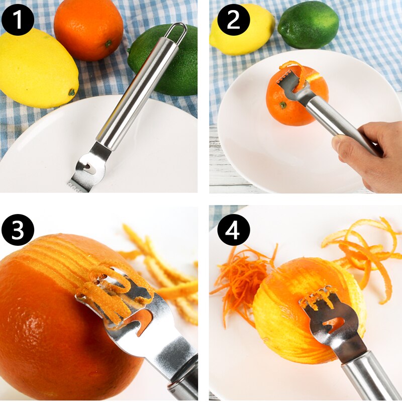 Cheese Grater Fruit Peeler Lemon Zester Ginger Garlic Chocolate Grater Multifunction Kitchen Tool Stainless Steel Nutmeg Gadgets