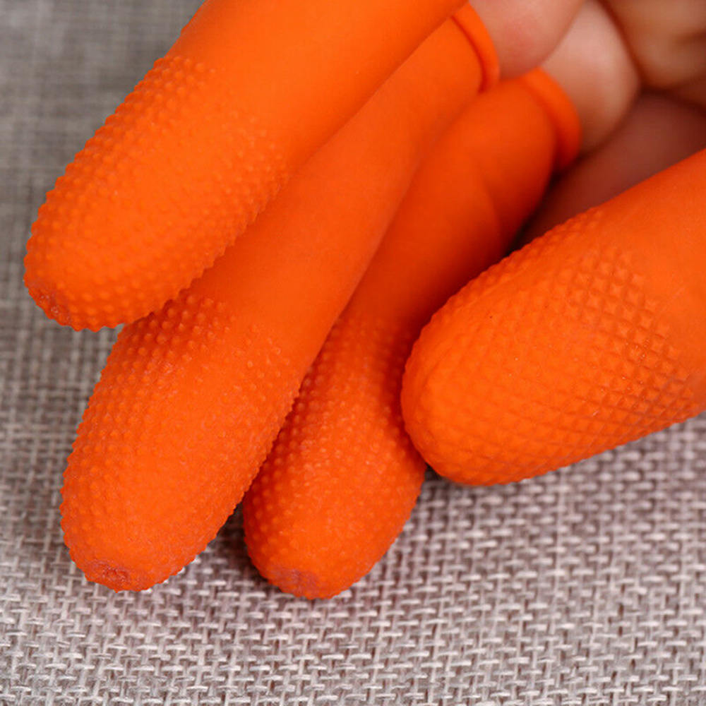 100 Stks/set Siliconen Vingers Caps Anti-Slip Vinger Protector Sleeve Cover Hittebestendige Vinger Cover Voor Barbecue Tool
