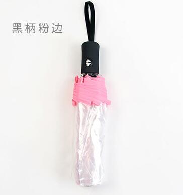 8 rippe transparent regenschirme voll automatische klapp dach für weibliche frauen klar sonnenschirm kompakte outdoor regen paraguas YS004: A pink