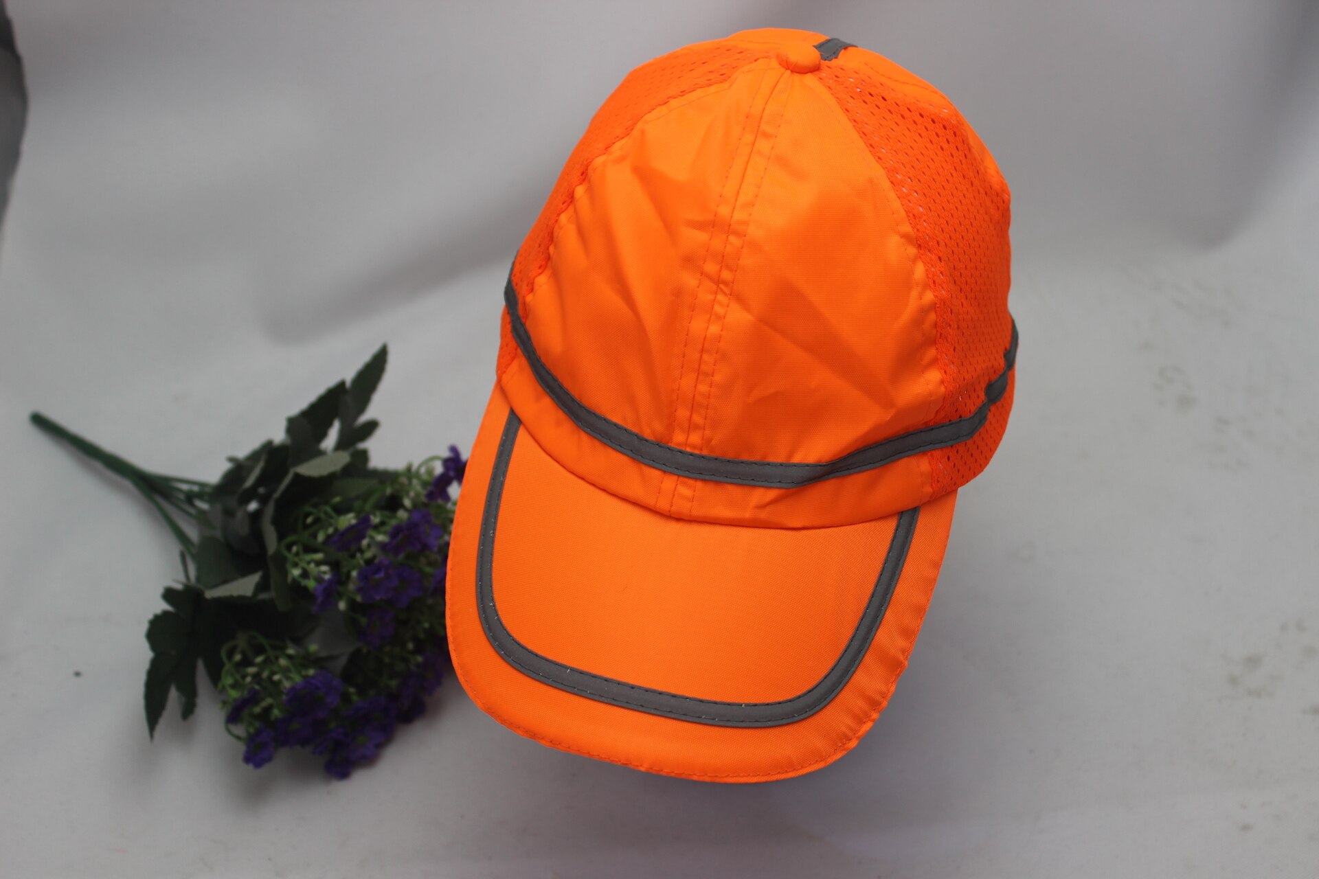High Visibility Reflective Cool Sun Safety Working Breathable Waterproof Baseball Hat Bucket Cap: Black