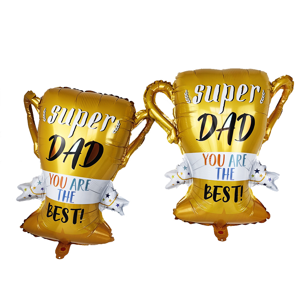 Super Dad Ballons Happy Father's Day Champagnerfolie Helium Ball Champagner Bier Ballon Vatertagsgeschenke Zubehör Globos