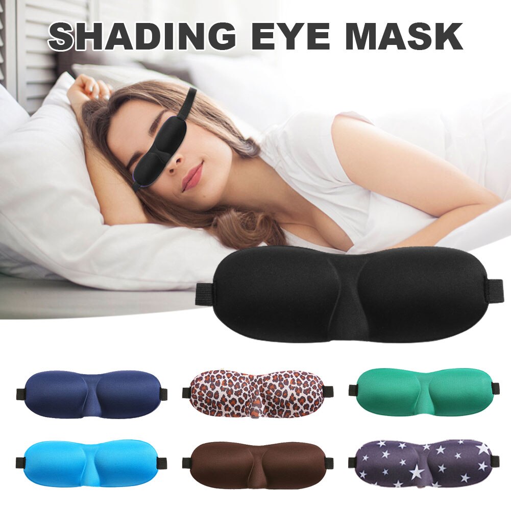 3d sovemaske naturlig sovende øyemaske øyenskygge dekke skygge øyelapp myk bærbar binde til øynene reise slappe øyelapp
