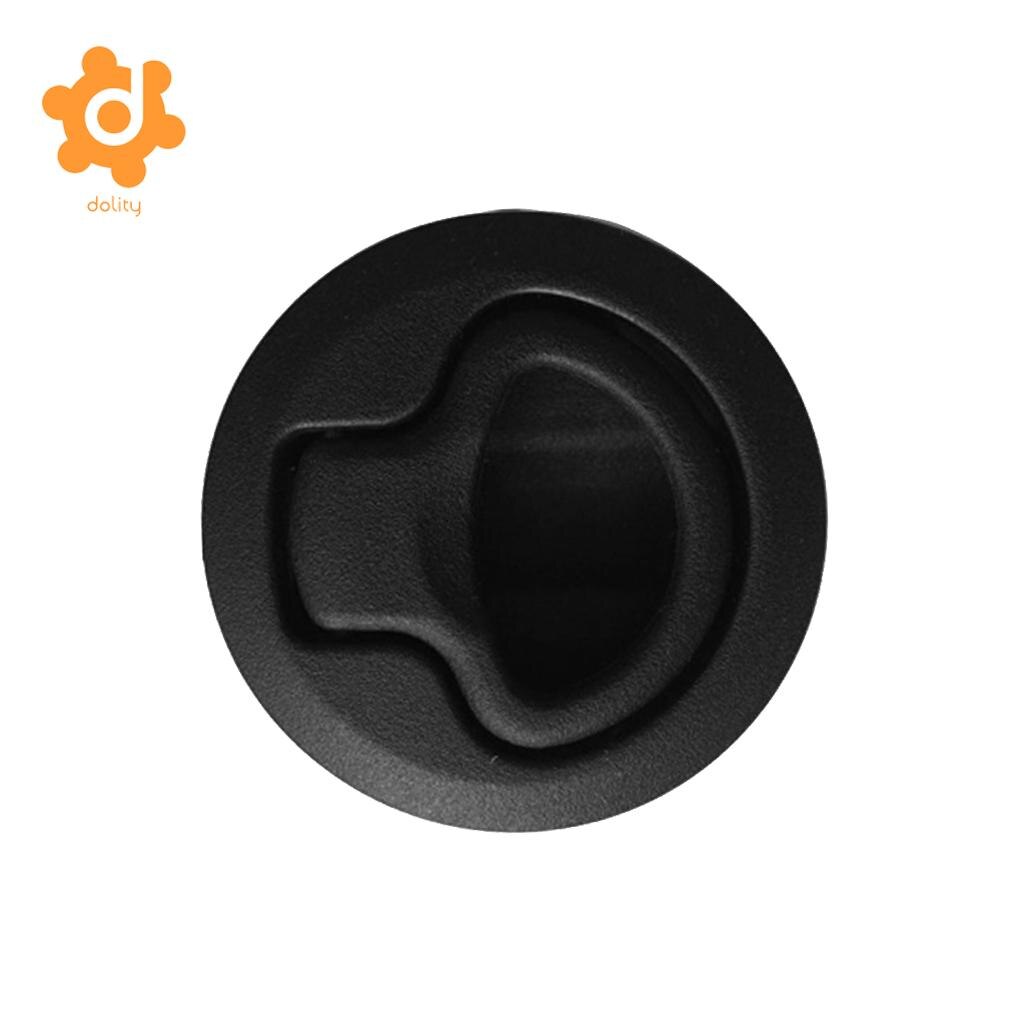 2-inch Round Black Plastic Flush Slam Latch Hatch 1/2'' Door for Marine Boat RV Caravan Attractive flush-mount styling