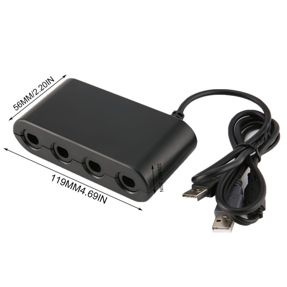 MAYFLASH 4 Ports GameCube Controller Adapter for Switch Wii-U & PC USB