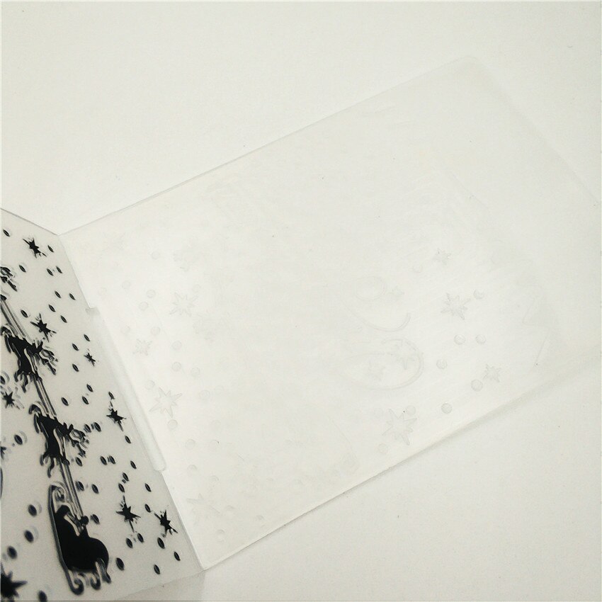10.5x14.5cm Snowflakes Embossing folders Plastic bump Scrapbooking DIY Template Fondant indentation Cake Photo Album Card Make