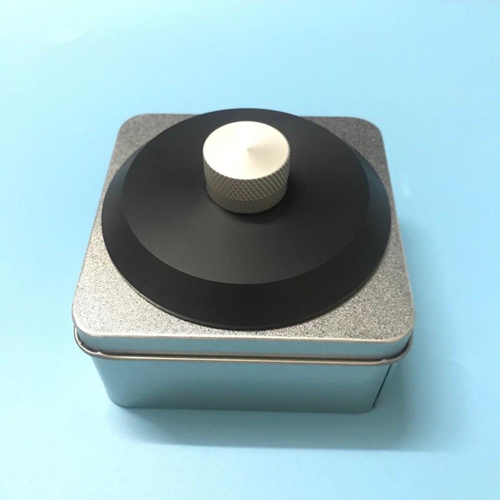 POM de fijación de disco 76g estabilizador de disco LP peso récord tocadiscos abrazadera del vinilo amortiguador de vibraciones madera Paquete de caja: iron pack