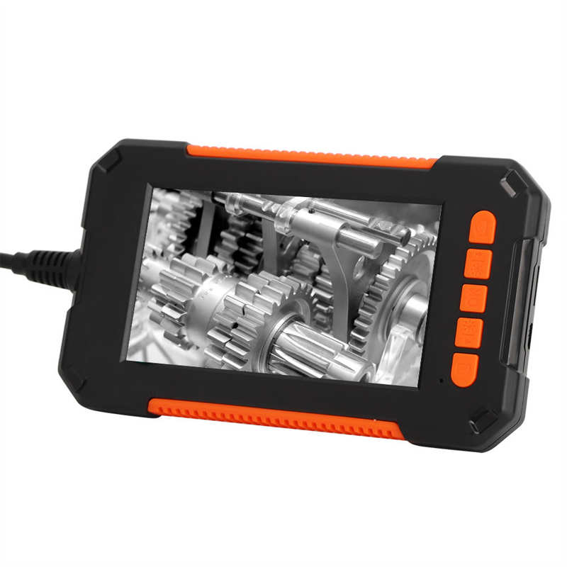 Industrial Endoscope 4.3in Screen 1080P Borehole Inspection Camera Waterproof Snake Camera with 8 LED Light 8mm Probe Diameter