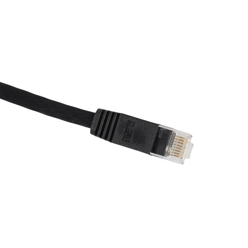 0.5m -15m cavo Ethernet piatto CAT6 cavo di rete RJ45 cavo Lan rete Ethernet cavo Patch CAT 6 cavo di rete per Router PC: 15m / black