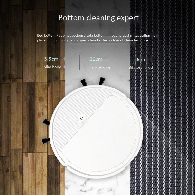 Multifunctional Smart Vacuum Cleaner Robot Wet Mop Automatic 3-In-1 Recharge Dry Wet ing Vacuum Cleaner