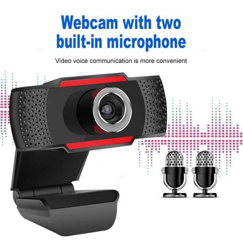Caméra Webcam Full HD 1080p avec Microphone intégré caméra Web à mise au point automatique rotative pour ordinateur portable