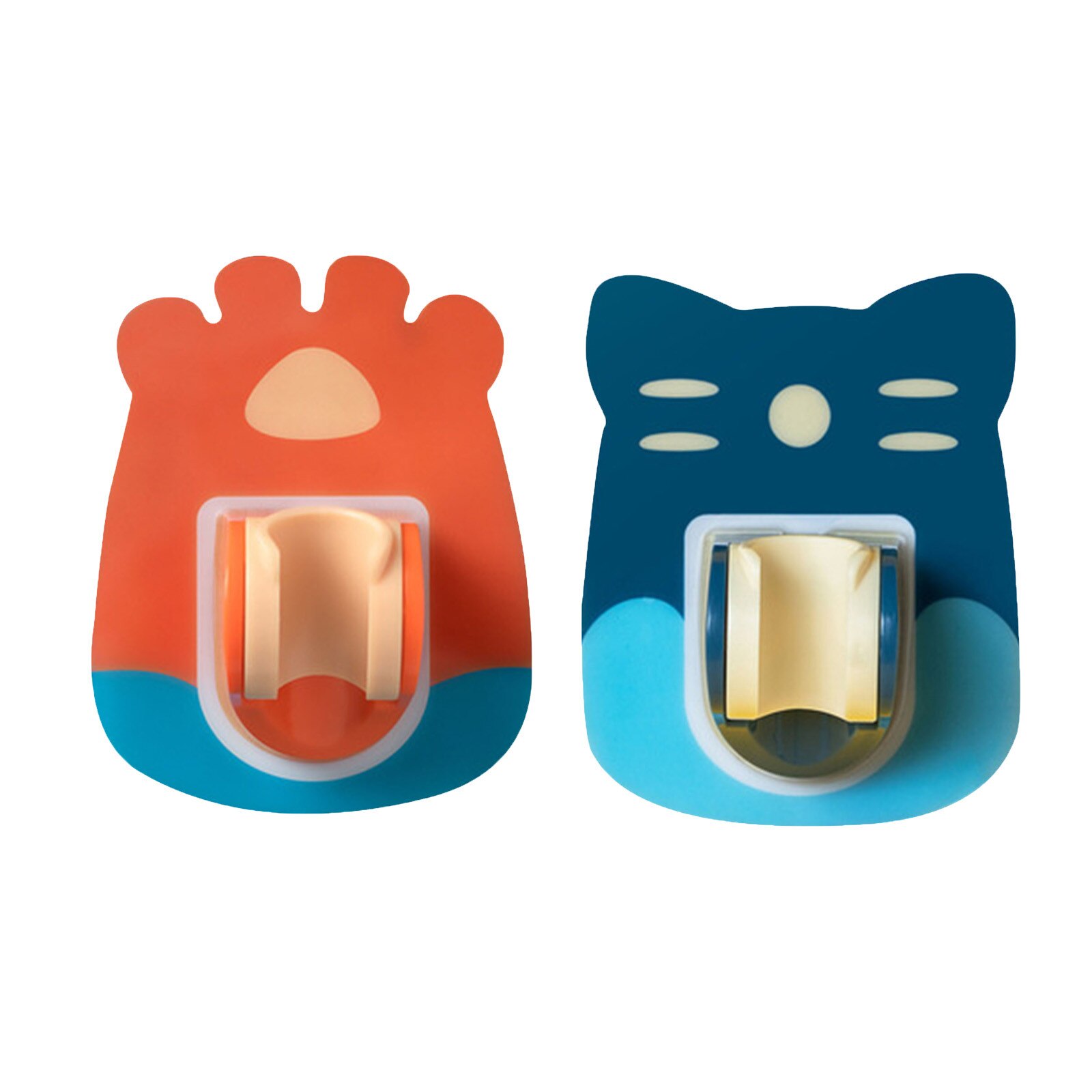 25 #2Pcmultifunctional Leuke Cartoon Douche Bad Head Houder Beugel Krachtige Zuigkracht Showerseat Chuck Houder Zuignap Douche: B