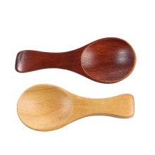 Mini cuillère à condiments en bois, glace, café, thé, cuillère à sucre, cuillères en bois de sel, outils de cuisine, couverts, Gadgets de cuisine