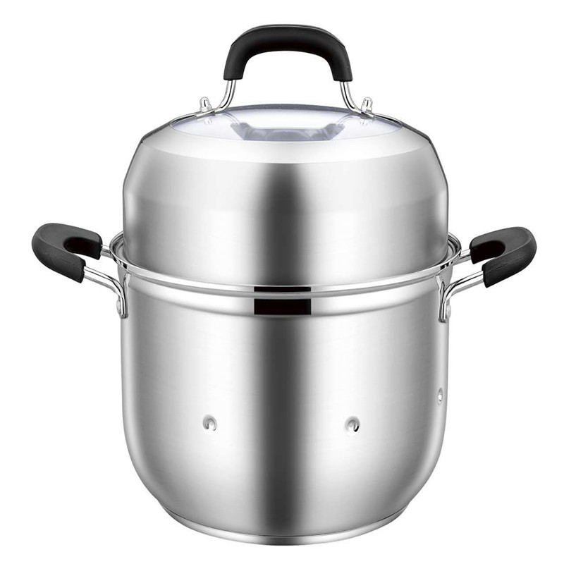 Stainless Steel Three layer Thick Steamer pot Soup Steam Pot Universal Cooking Pots for Induction Cooker Gas Stove steam pot