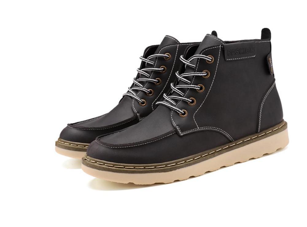 2019nowe wiosenne buty robić kostek męskie koreańskie wersje trendu, aby pomóc żółtym butom kombinezony botki z wysokimi buty z cholewami mężczyzn: czarny / 9