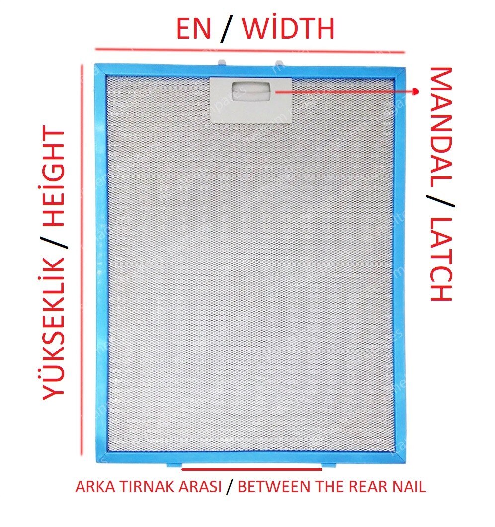 Hood Wire Filter 310x250 Mm dimensions of Aspirator comparing with order please provide Turkey fast kitchen